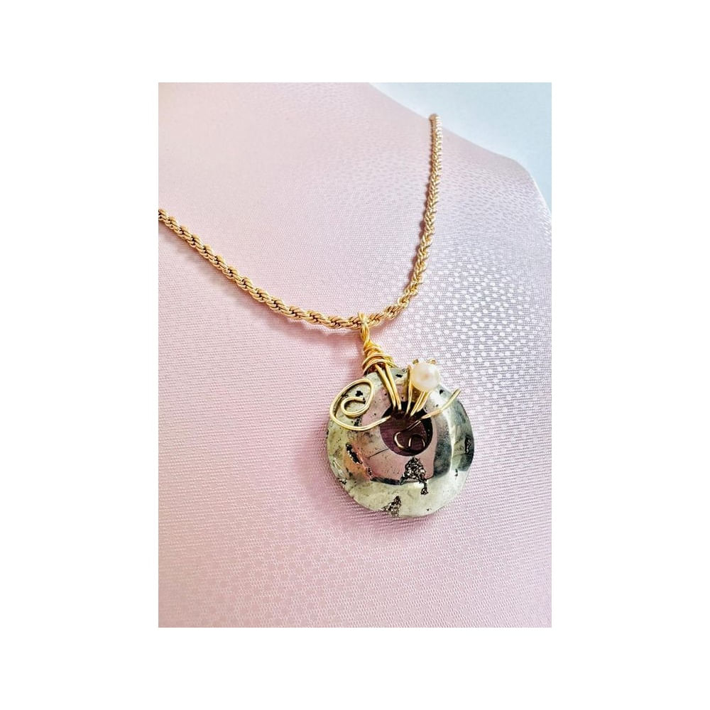 Collar Pirita - Joyas Mora azul