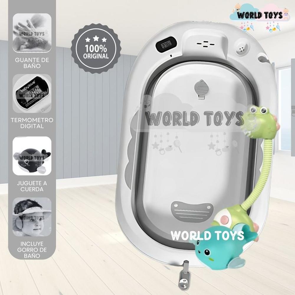 Bañera Plegable con Regadera JADDE ROSSI Gray