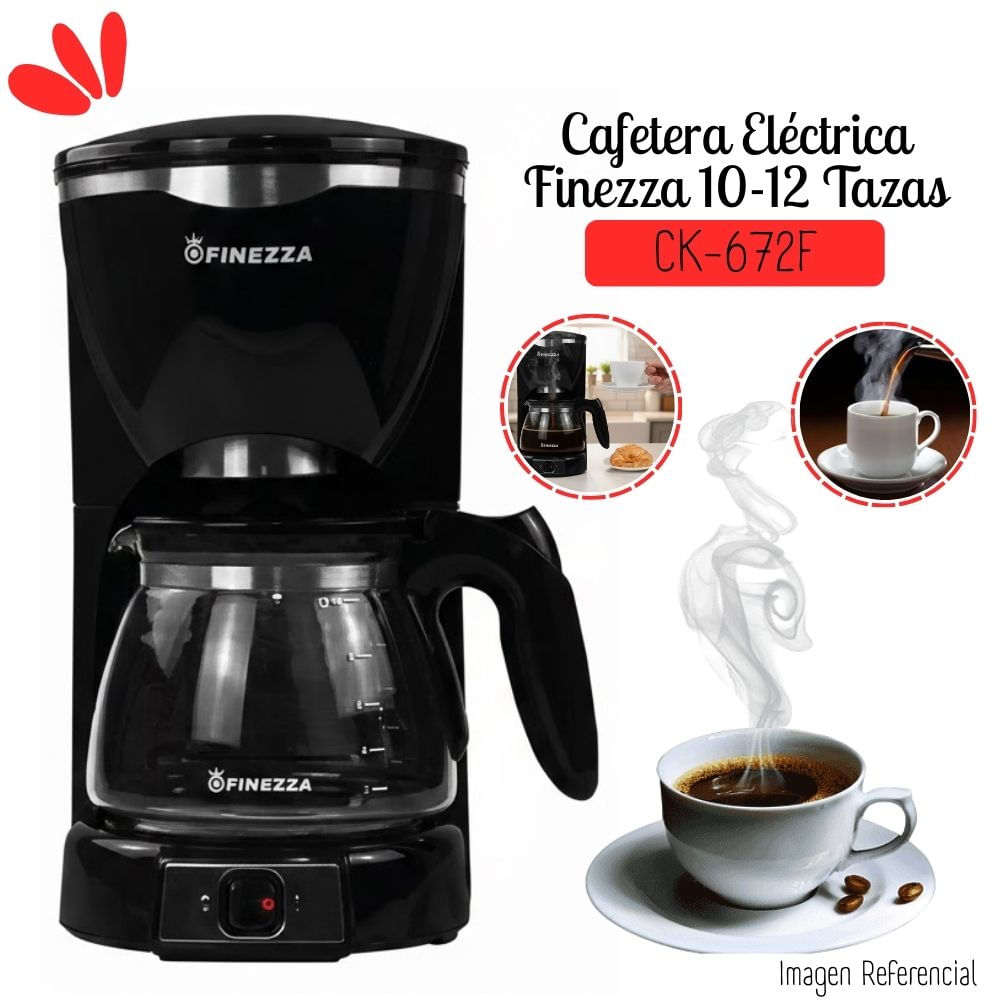 Cafetera Finezza de 1.25 Lt 1000 watts CK-672F