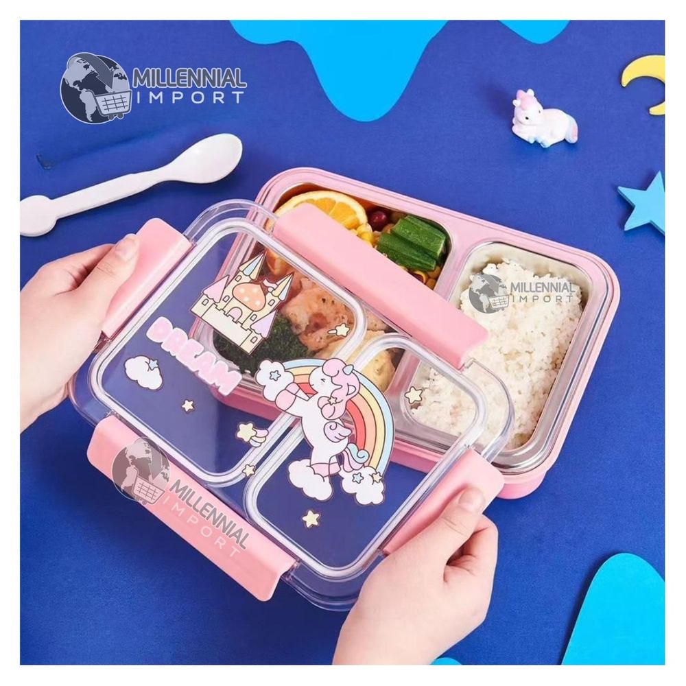 Lonchera para Niños Tipo Bento Box de 4 Divisiones, Incluye cubierto Color para Niñas Lonchera para Niños Tipo Bento Box de 2 Divisiones de Acero Inoxidable Incluye cubierto Color Rosado Lonchera para Niños Tipo Bento Box de 4 Divisiones, Incluye cubierto Color para Niñas Lonchera para Niños Tipo Bento Box de 2 Divisiones de Acero Inoxidable Incluye cubierto Color Rosado