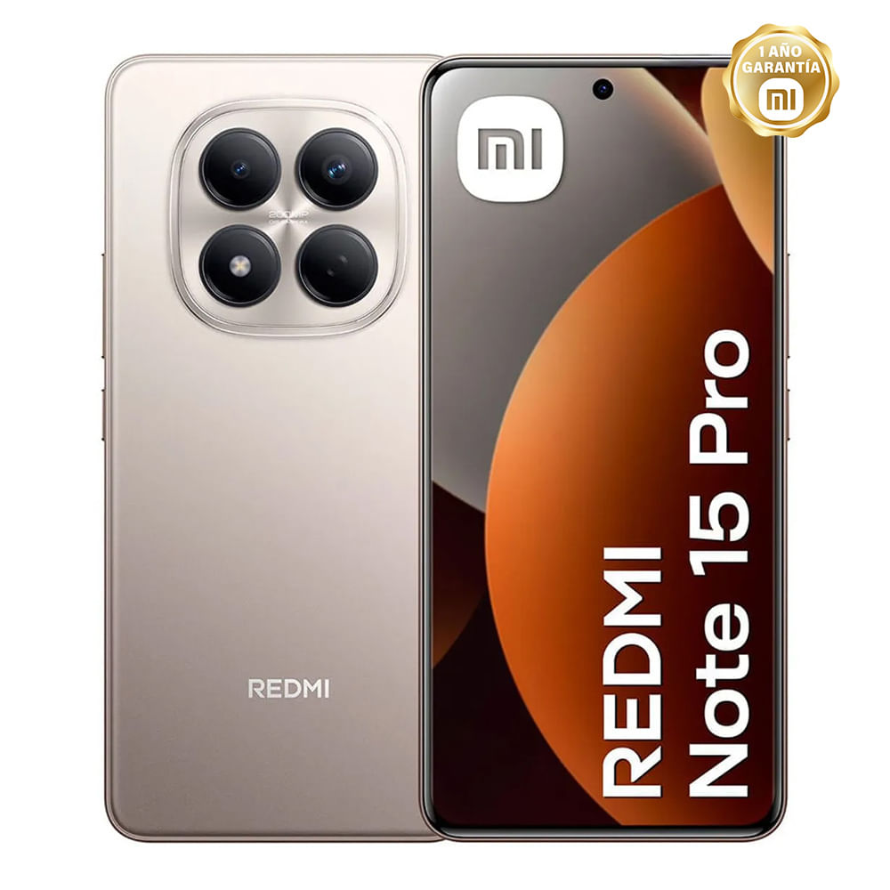 Celular Xiaomi Redmi Note 15 Pro 4G 8GB - 256GB Titanio Pantalla AMOLED