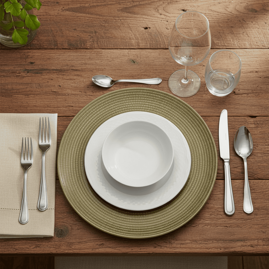 Plato Base de Vidrio Dorado Elegancia para Mesa