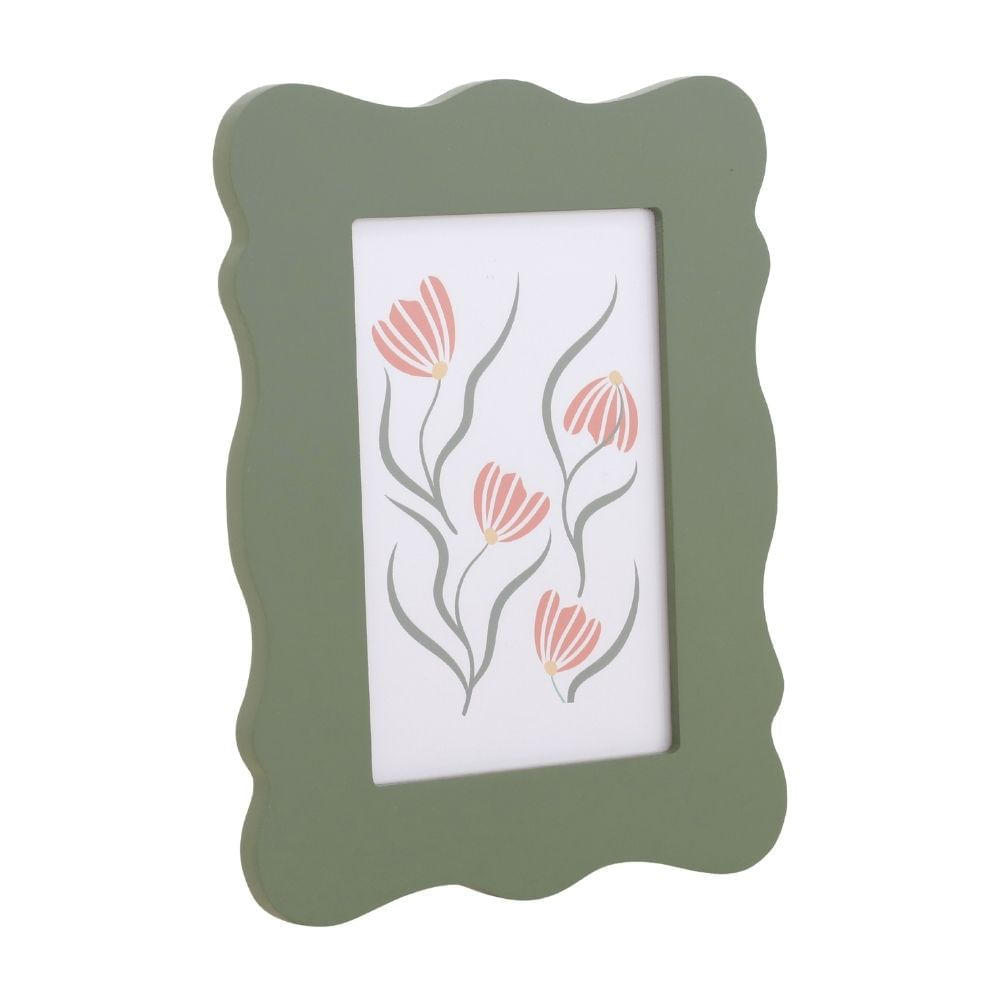 Portarretrato Ondas Verde Olivo 21x16cm Orange