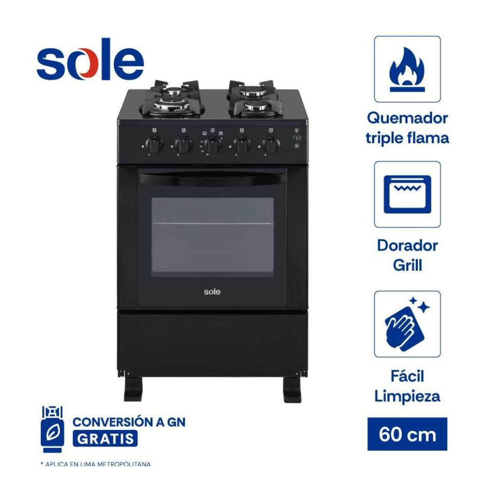 Cocina de pie Sole Glissa 60cm
