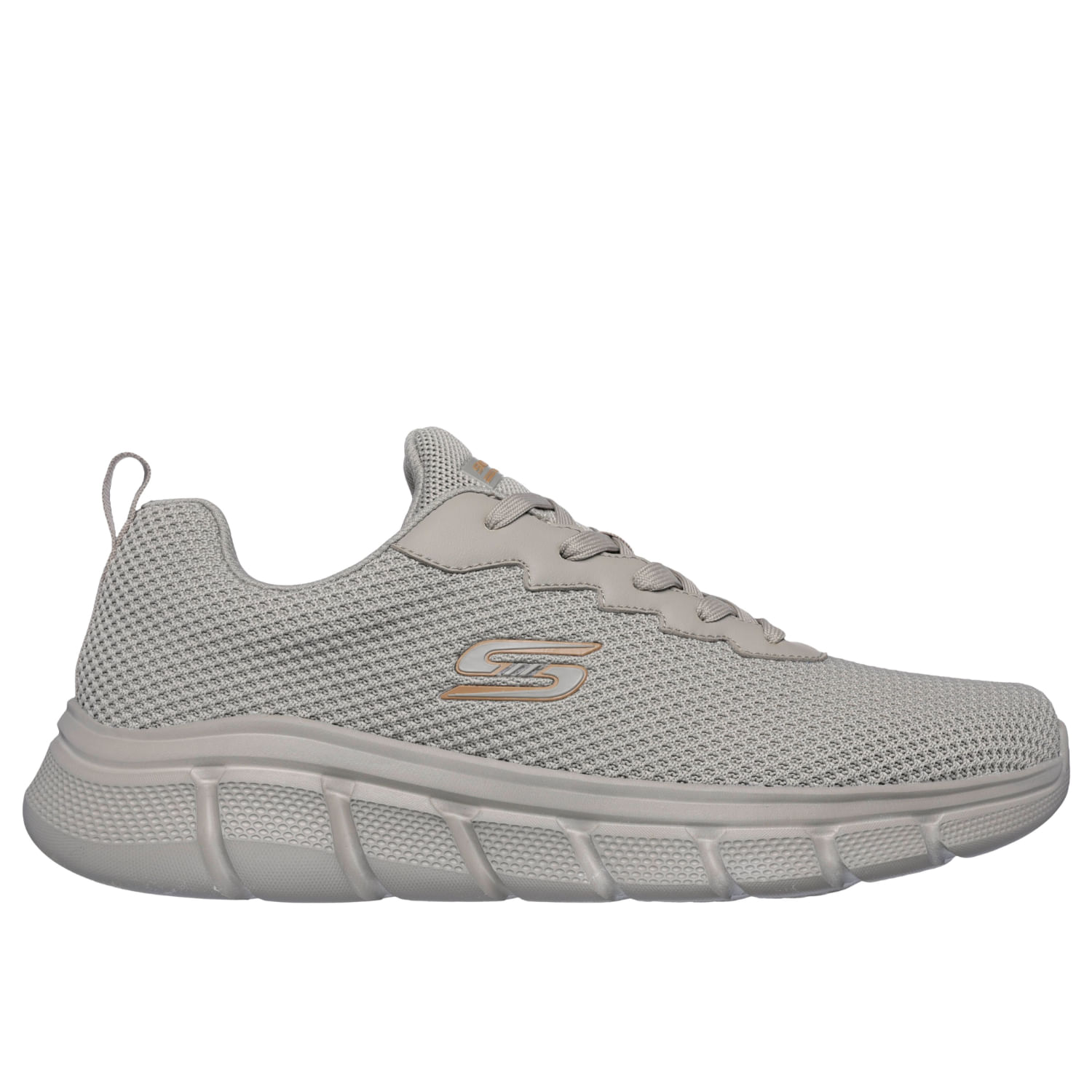 Zapatillas Urbanas Skechers Hombre Bobs B Flex Beige