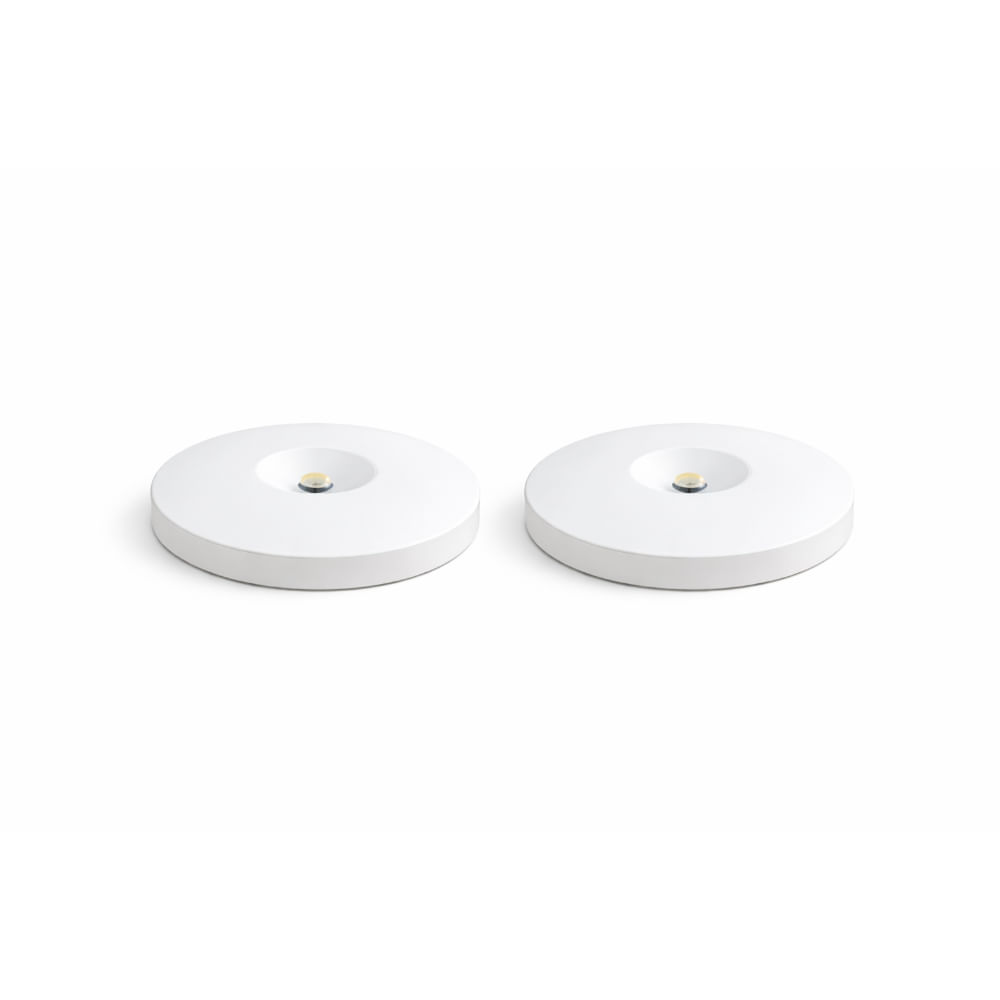 Pack 2 Luz Led Foco 12W Con Sensor De Movimiento Luz Blanca Fría Redondo Para Cocina Sala AJ440395