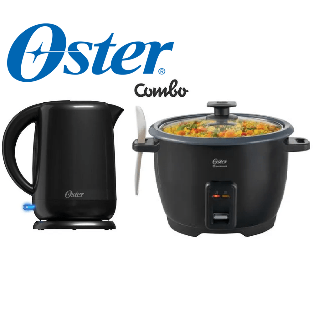 Combo Oster Hervidor BVSTKT3101053 y Olla Arrocera CKSTRCB10DFBLK