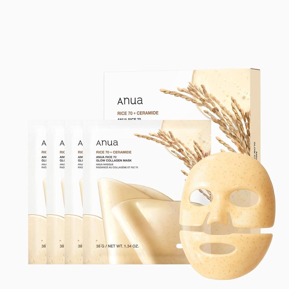 Máscara Facial Anua Rice 70 GLOW 38G