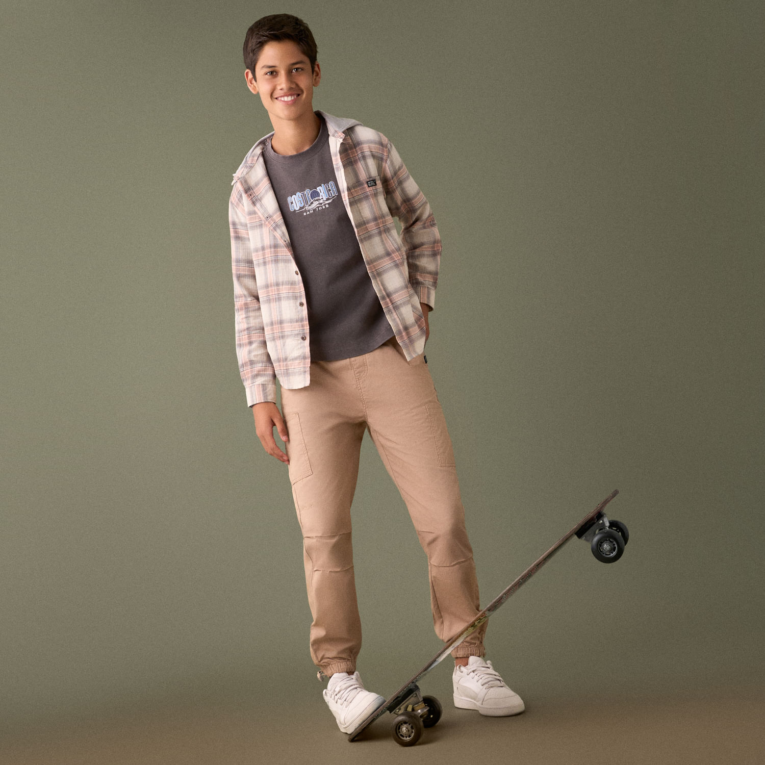 Camisa Para Teen Niño Aereal Chill Cuadros