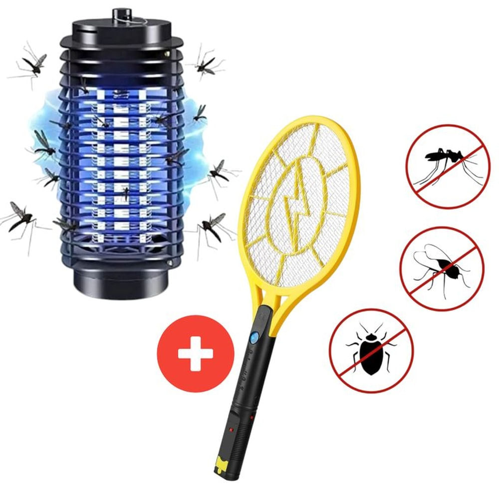 Panal y Raqueta Mosquitero Mosquitocutor Exterminador de Mosquitos