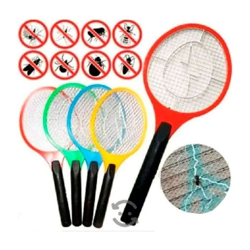Pack x3 Raquetas Matamoscas Eléctrica Exterminador de Mosquitos