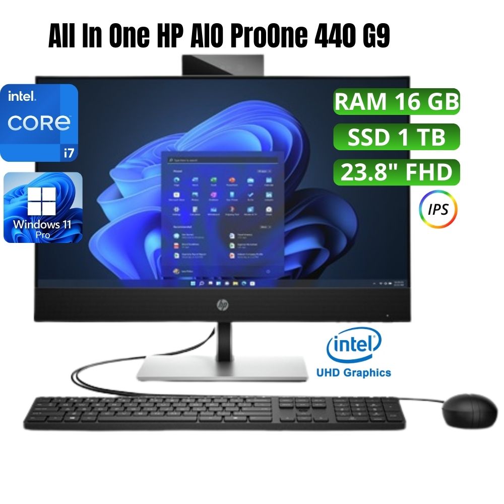 All in one HP ProOne 440  Core i7 12700T  Ram 16GB SSD 1TB   -700J7LS-ABM