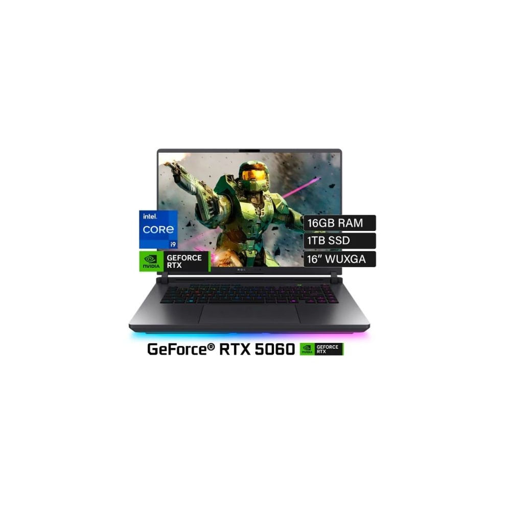 ASUS ROG Strix G16 G615JMR-DS94 INTEL COREI9-14900HX 16GB 1TB SSD 8GB VIDEO RTX 5060 16 WUXGA WIN 11