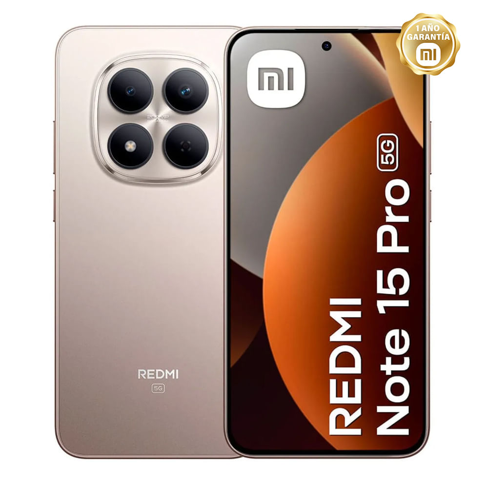 Celular Xiaomi Redmi Note 15 Pro 5G 8GB RAM 512GB ROM Titanio - 6580mAh