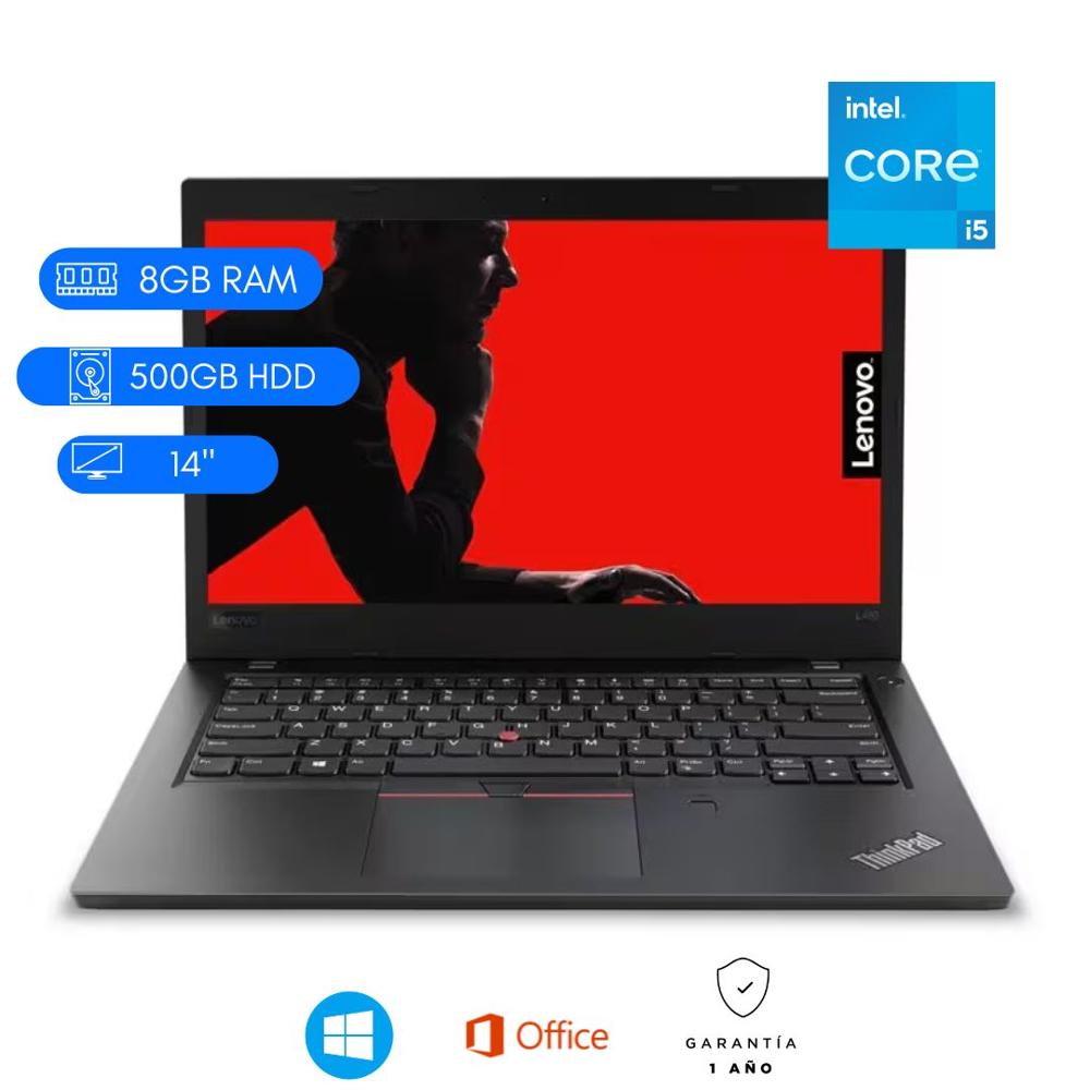 LENOVO THINKPAD LAPTOP SEMINUEVA L480 CI5 8VA - 8GB DDRR4- 500 HDD
