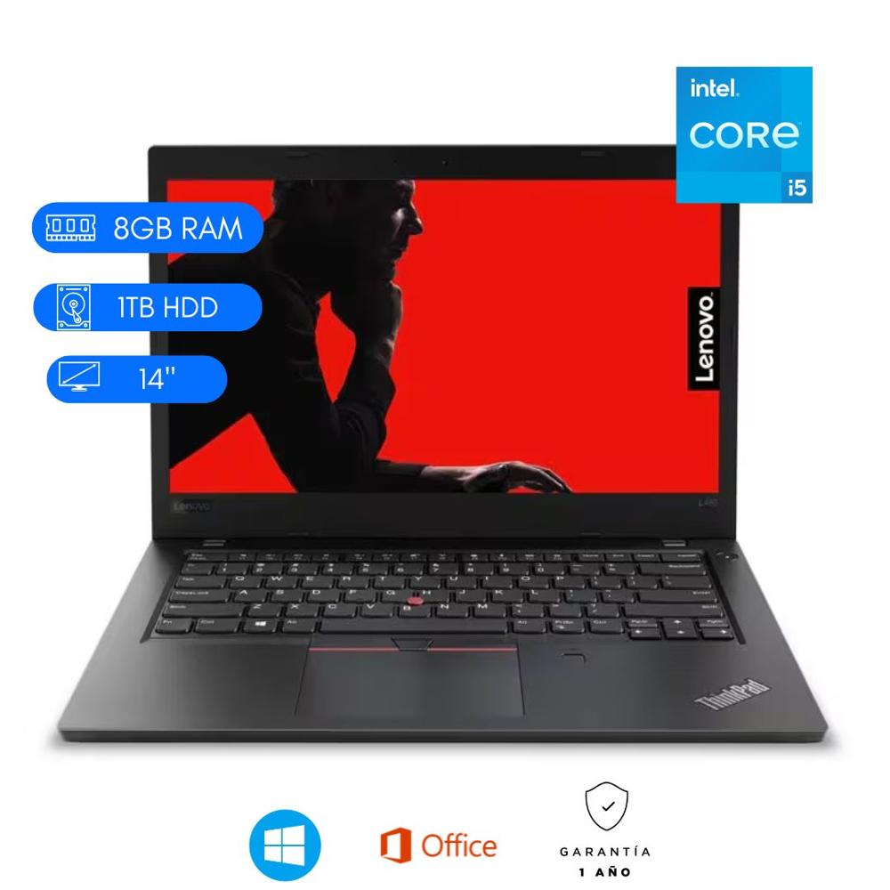 LENOVO THINKPAD LAPTOP SEMINUEVA L480 CI5 8VA -8GB DDRR4 -1TB HDD