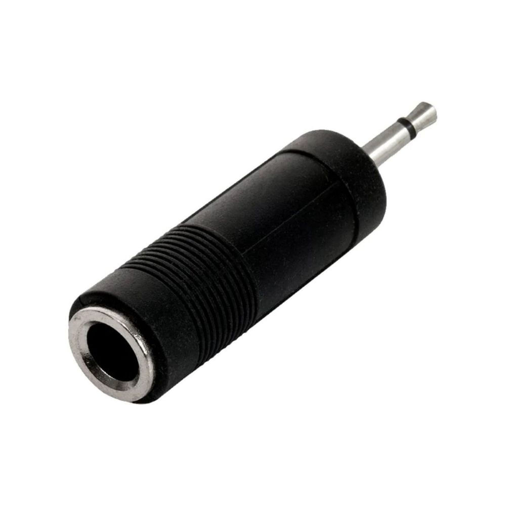 Adaptador de Audio de 3.5mm a Jack 6.3mm Negro - Mono