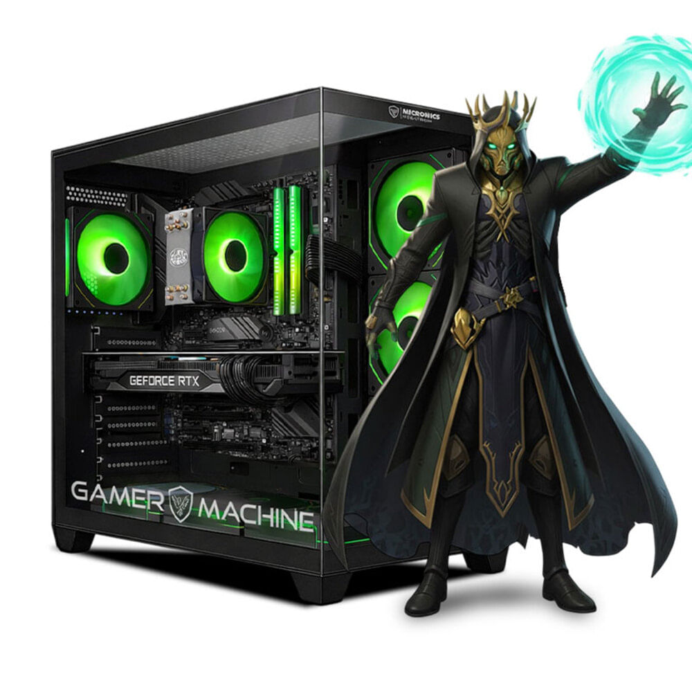 CPU Gamer Intel Core i7 12700F 16gb 500GB RTX5060TI 16GB Mipclista GREEN COMPUTADORA