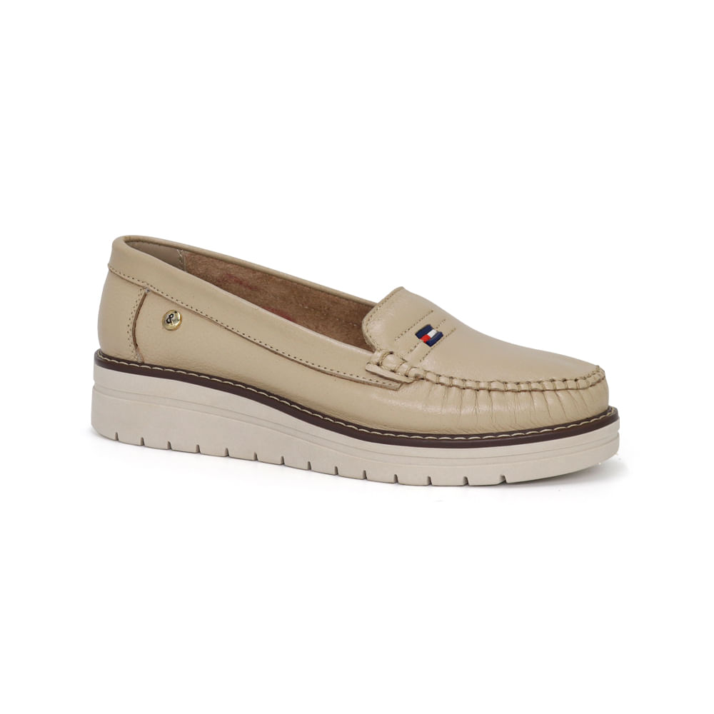 Zapatos Mocasines Mujer PA25Q2-530X3 Beige 36