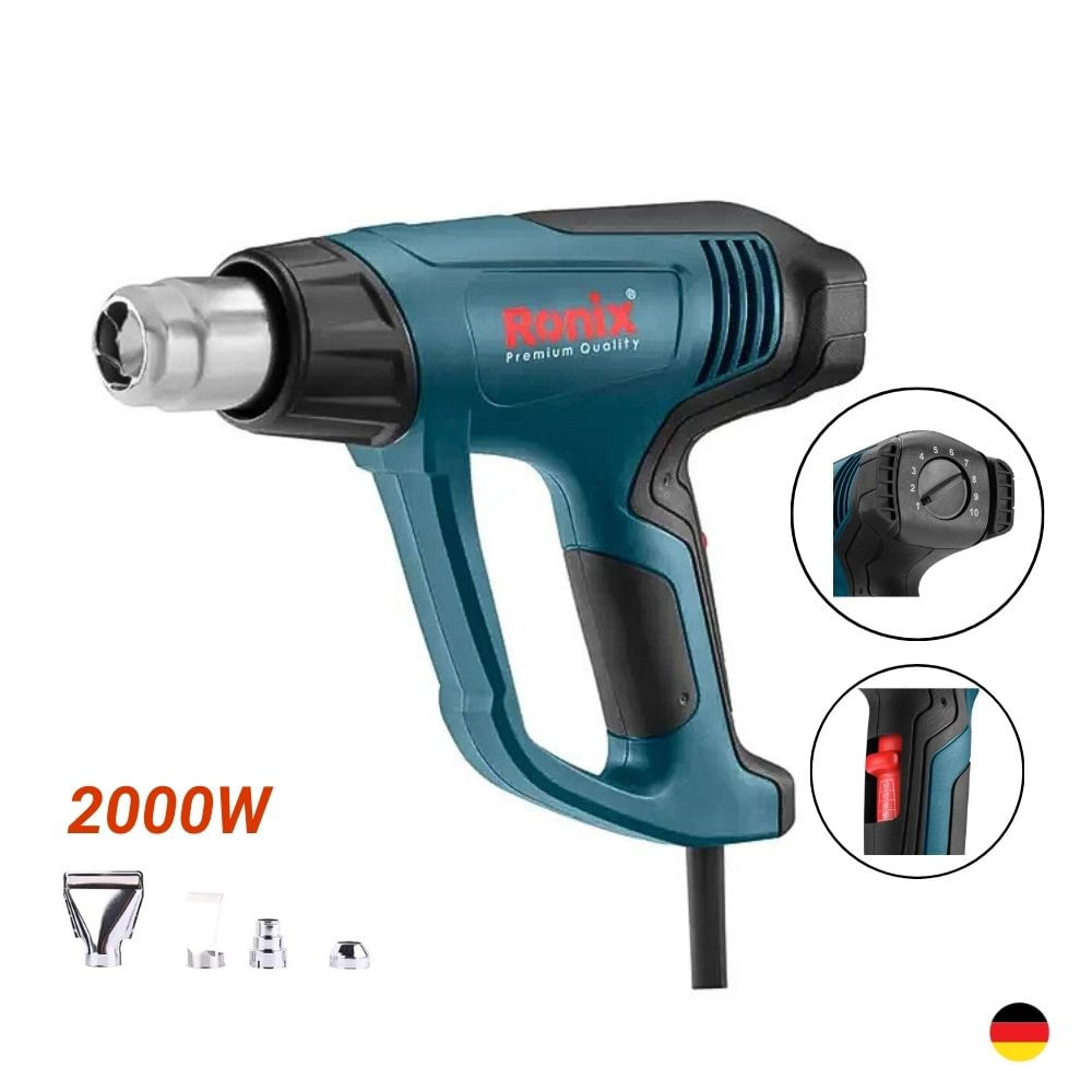 Pistola de Calor Profesional 2000W RONIX 1106