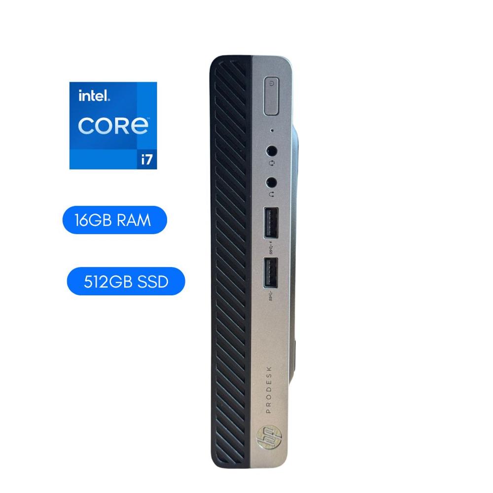 MINI PC seminueva HP 400 G4 CORE I7 - 8VA-16GB RAM -512GB SSD
