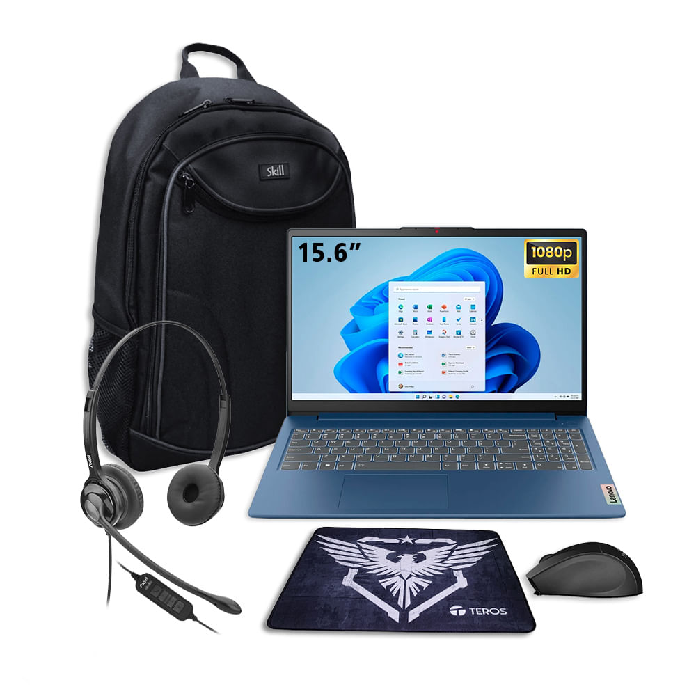 Laptop Lenovo IdeaPad Slim 3 15.6 Core i5-12450H Azul - 83ER001DLM