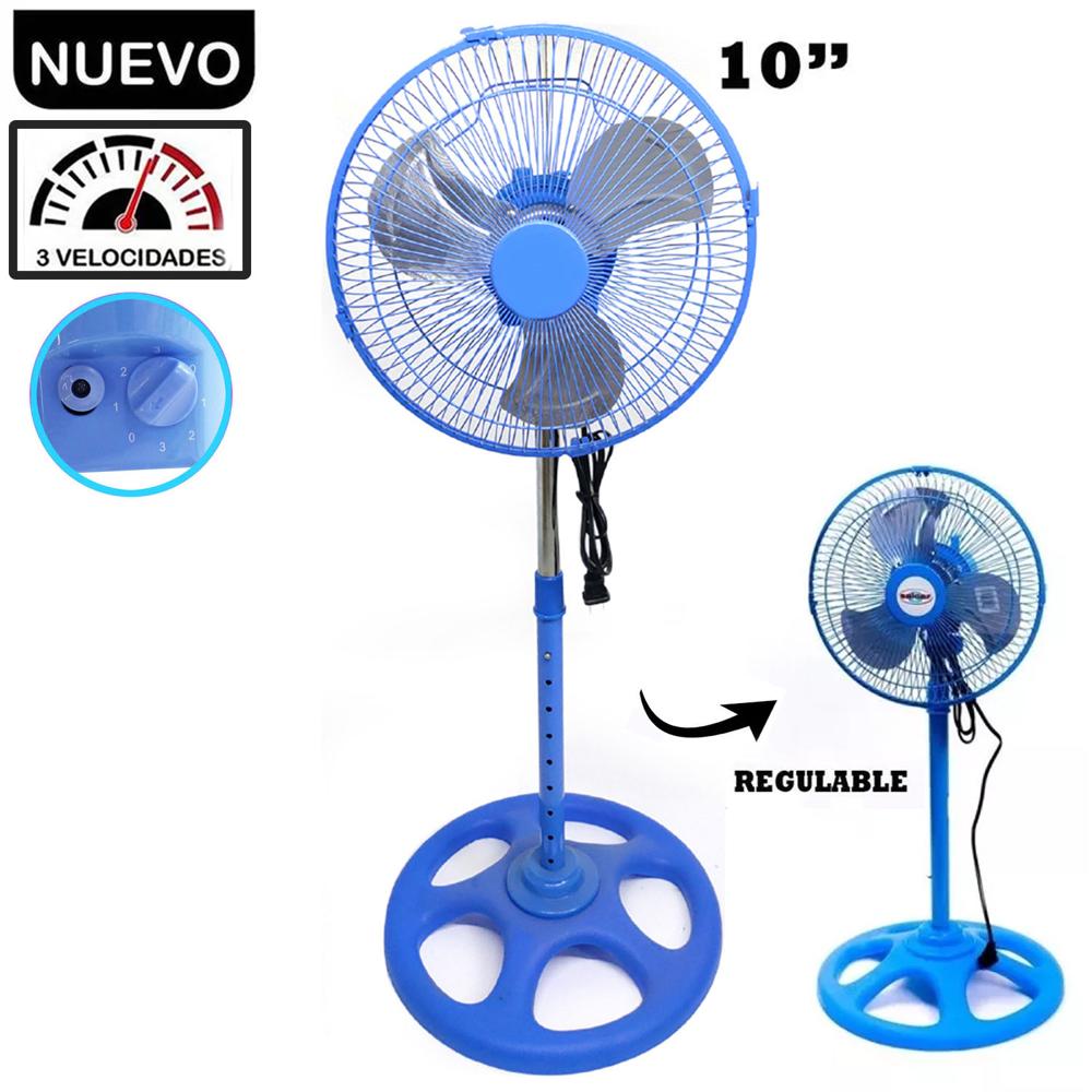 Ventilador Pedestal de 10 Celeste 60 Watts Ventilador Pedestal de 10 Celeste 60 Watts
