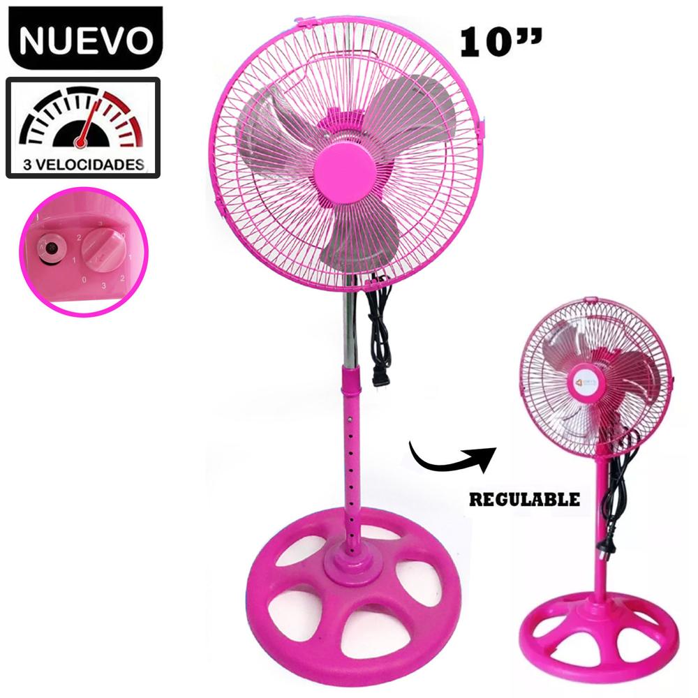Ventilador Pedestal de 10 Rosado 60 Watts Ventilador Pedestal de 10 Rosado 60 Watts