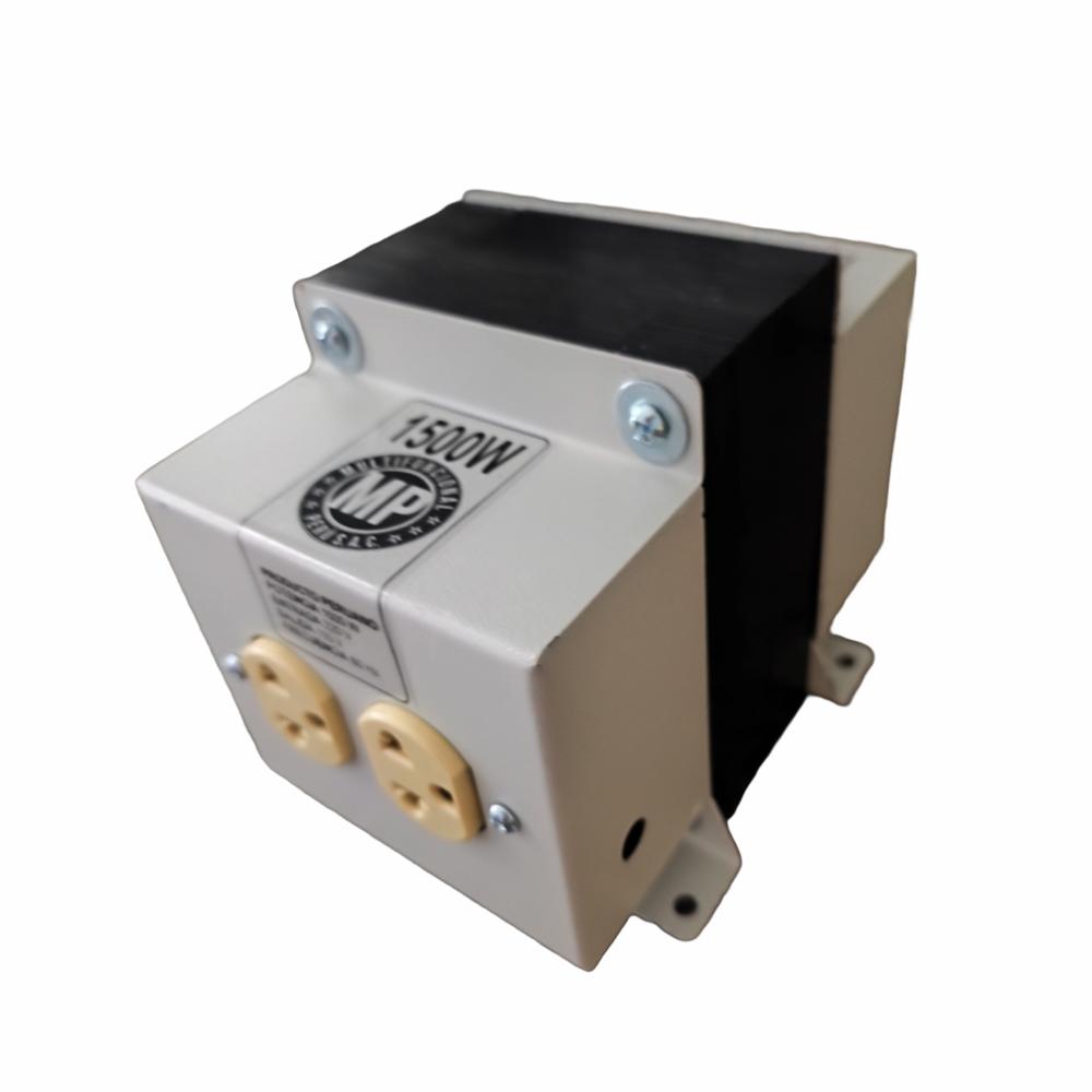 Transformador de Voltaje 1500W de 220V a 110V Doble Salida