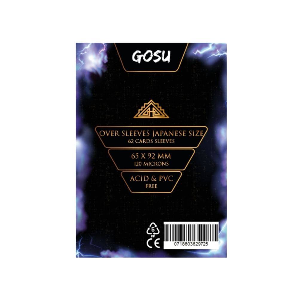 OVERSLEEVES GOSU PREMIUM JAPANESE SIZE (62 PCS - 100 MICRAS) OVER SLEEVES PREMIUM JAPANESE SIZE 62 PCS - 100 MICRAS OVERSLEEVES GOSU PREMIUM JAPANESE SIZE (62 PCS - 100 MICRAS) OVER SLEEVES PREMIUM JAPANESE SIZE 62 PCS - 100 MICRAS