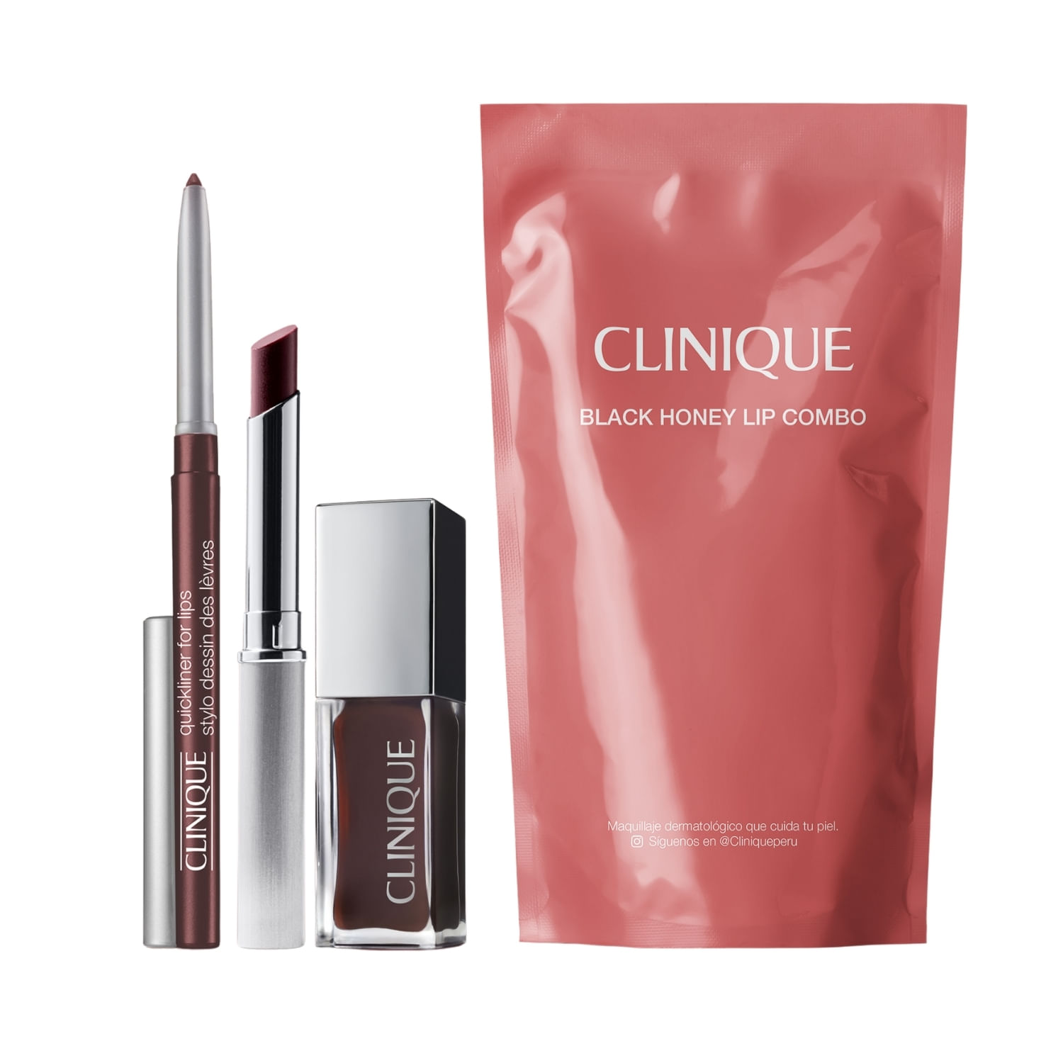 Set De Labios Clinique Black Honey Lip Combo