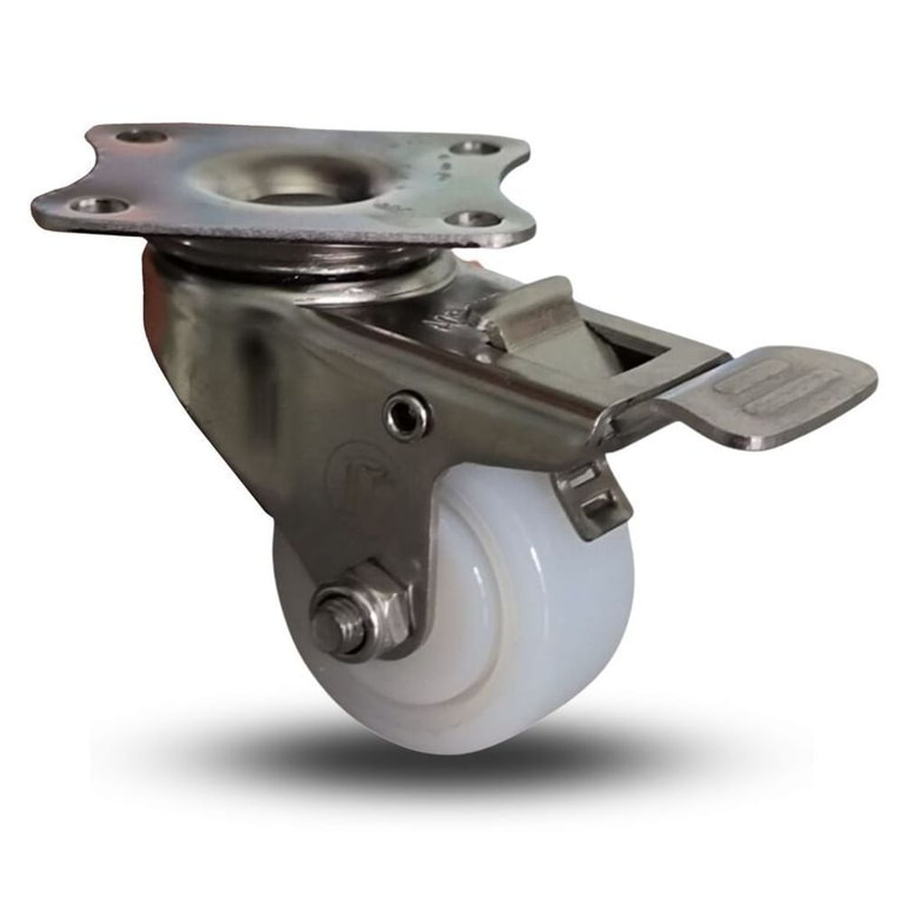 GARRUCHA FREN AC INOX BLANCA 50MM CARGA 50KG Blanco