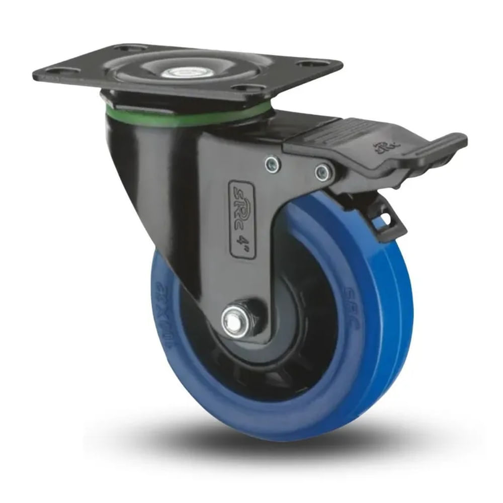 GARRUCHA FRENO AZUL 63MM CARGA 60KG Azul Claro