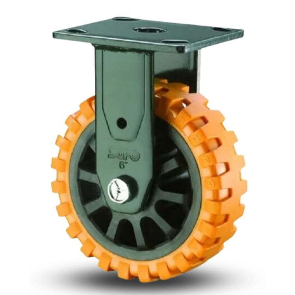 GARRUCHA FIJA NARANJA 150MM CARGA 350KG Naranja