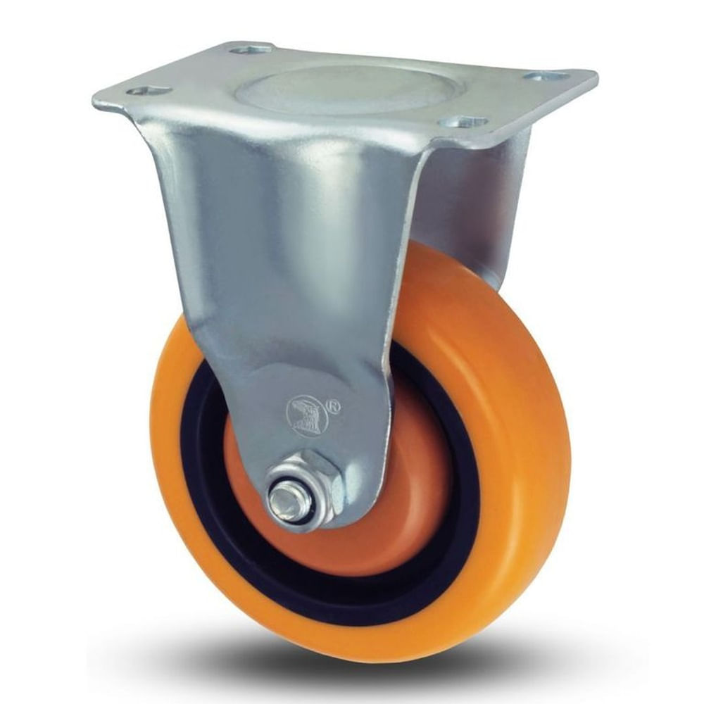 GARRUCHA FIJA NAR 100MM CARGA 150 KG. Naranja