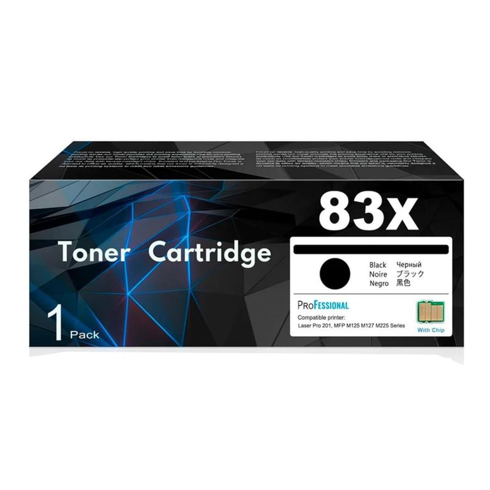 Toner Compatible 83X CF283X Negro M127fnM225dw 2200pag
