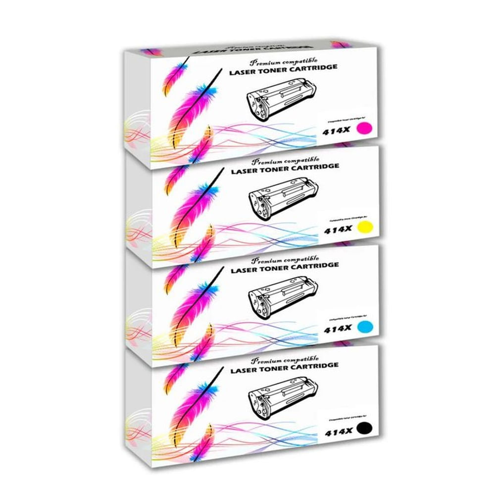 Kit de toner HP Compatible 414X CYMK M454dw M479dw Con CHIP