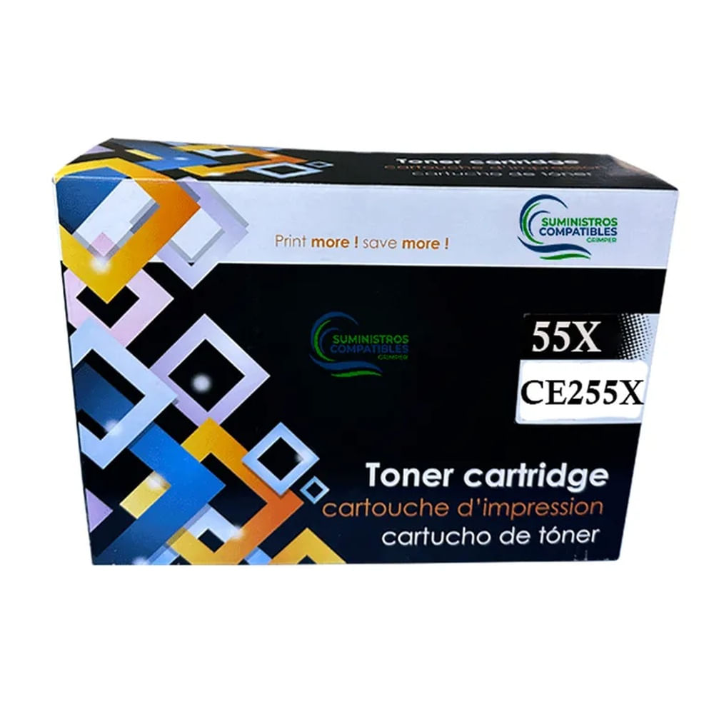 Toner HP 55X Compatible de Alta Calidad Rendimiento de 12.500 páginas