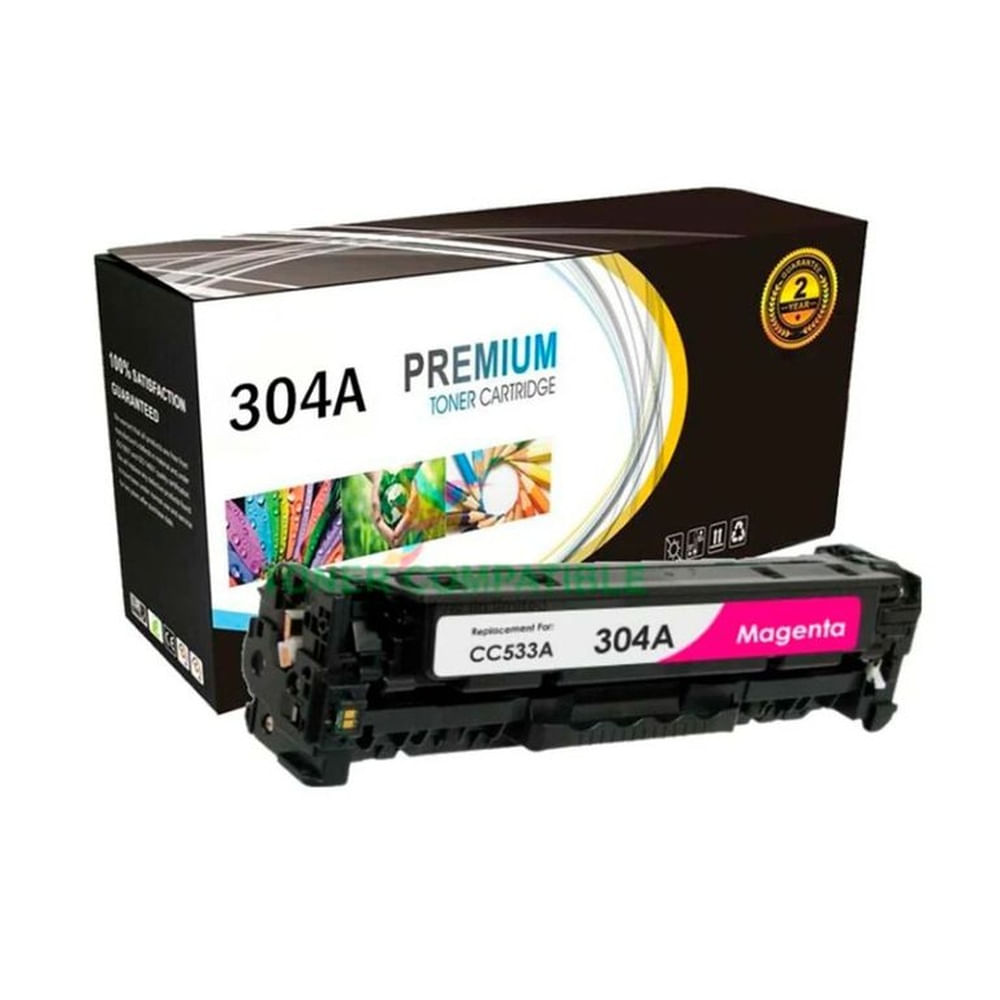 Tóner HP 304A Magenta CC533A Laserjet CP2025  CM2320  CP2020 Compatible