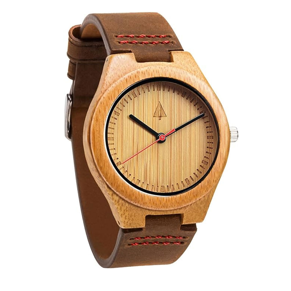Reloj Treehut de Madera para Hombre Correa de Cuero Estilo Premium Reloj Treehut de Madera para Hombre Correa de Cuero Estilo Premium