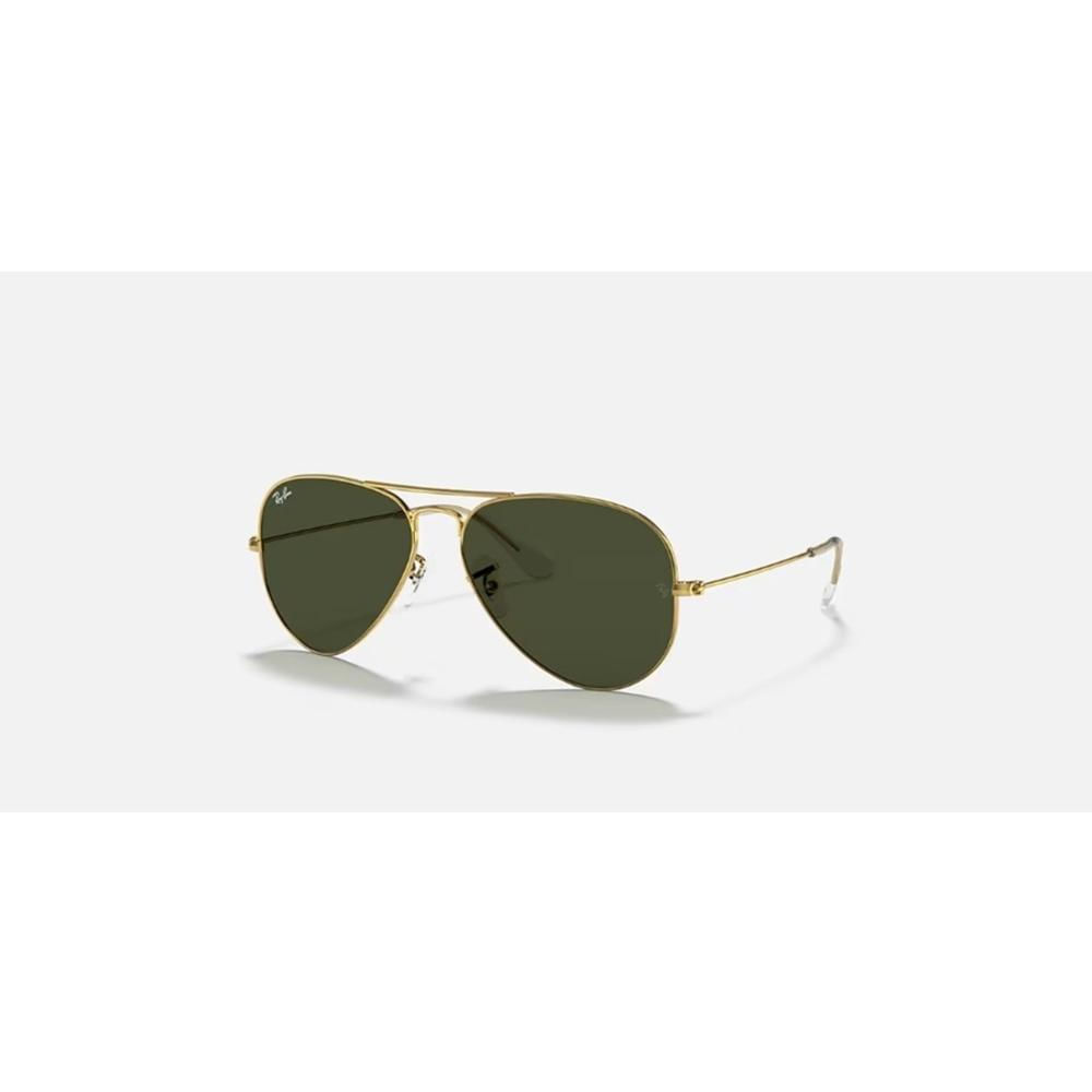 Lentes de Sol Aviador Classic RB3025 Oro Pulido Luna Verde Negro Lentes de Sol Aviador Classic RB3025 Oro Pulido Luna Verde Negro
