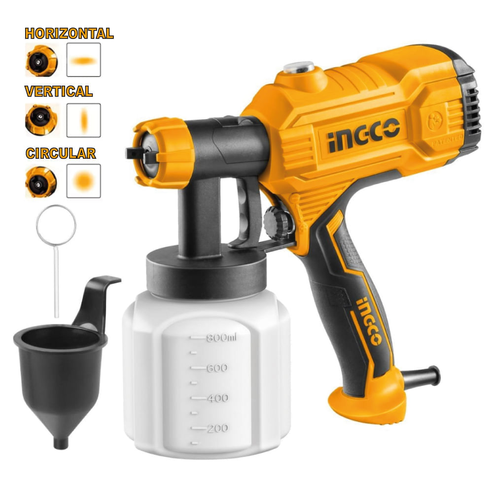 Pistola para Pintar Eléctrica Ingco 450W SPG3508 Pistola para Pintar Eléctrica Ingco 450W SPG3508