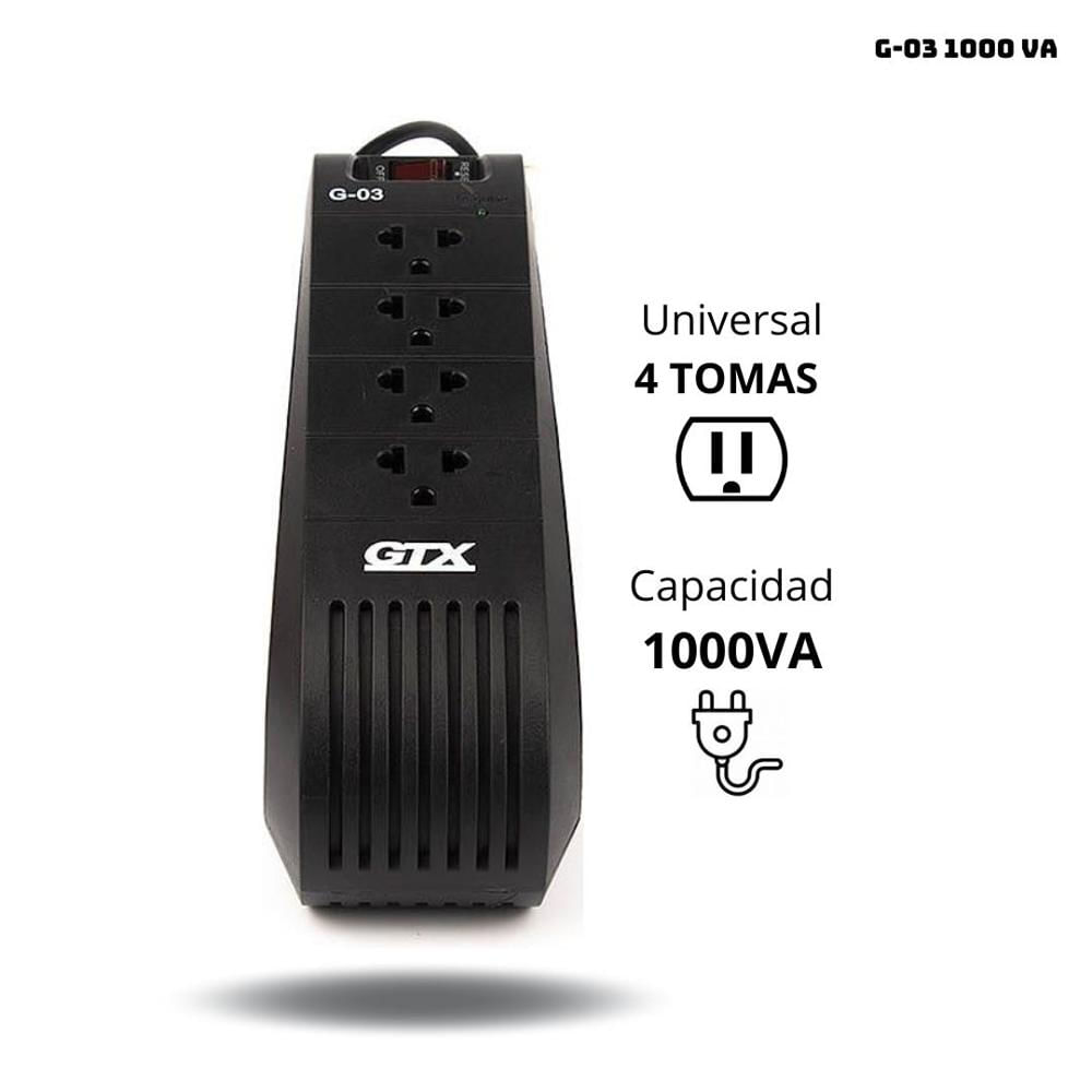 ESTABILIZADOR GTX 1000 VA - G-03 ESTABILIZADOR GTX 1000 VA - G-03