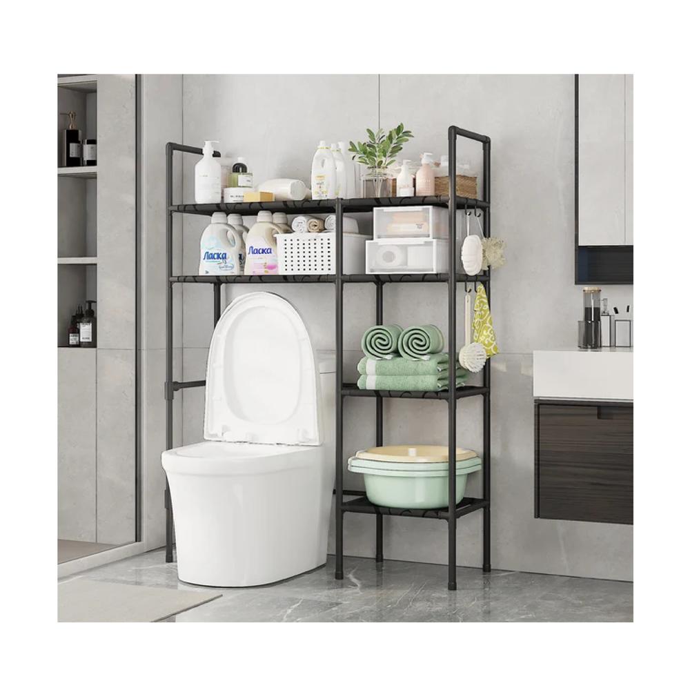 Organizador De Baño De 2 Pisos Color Negro
