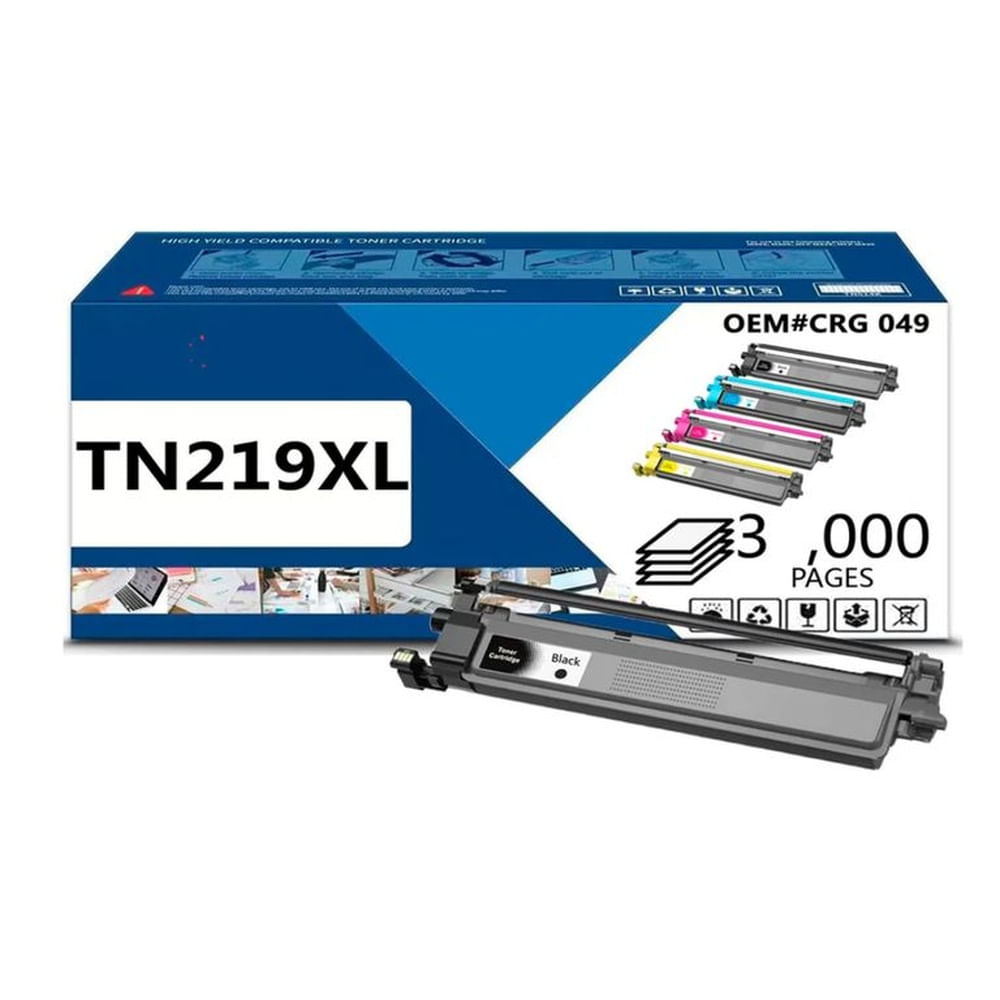 Toner Compatible TN-219XL Negro DCP-L3560CDW MFC-L3760CDW 3000 Mil Pag