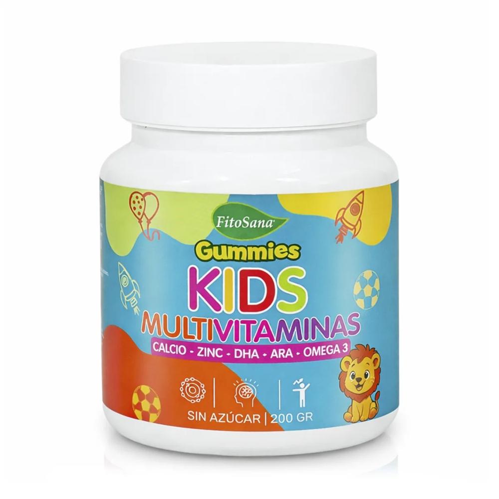 Multivitaminas KIDS Gomitas Sin Azúcar (200 g) - Fitosana