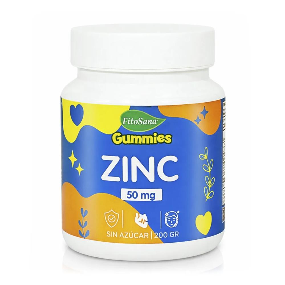 Zinc 50 mg Gomitas Sin Azúcar (200 g) - Fitosana