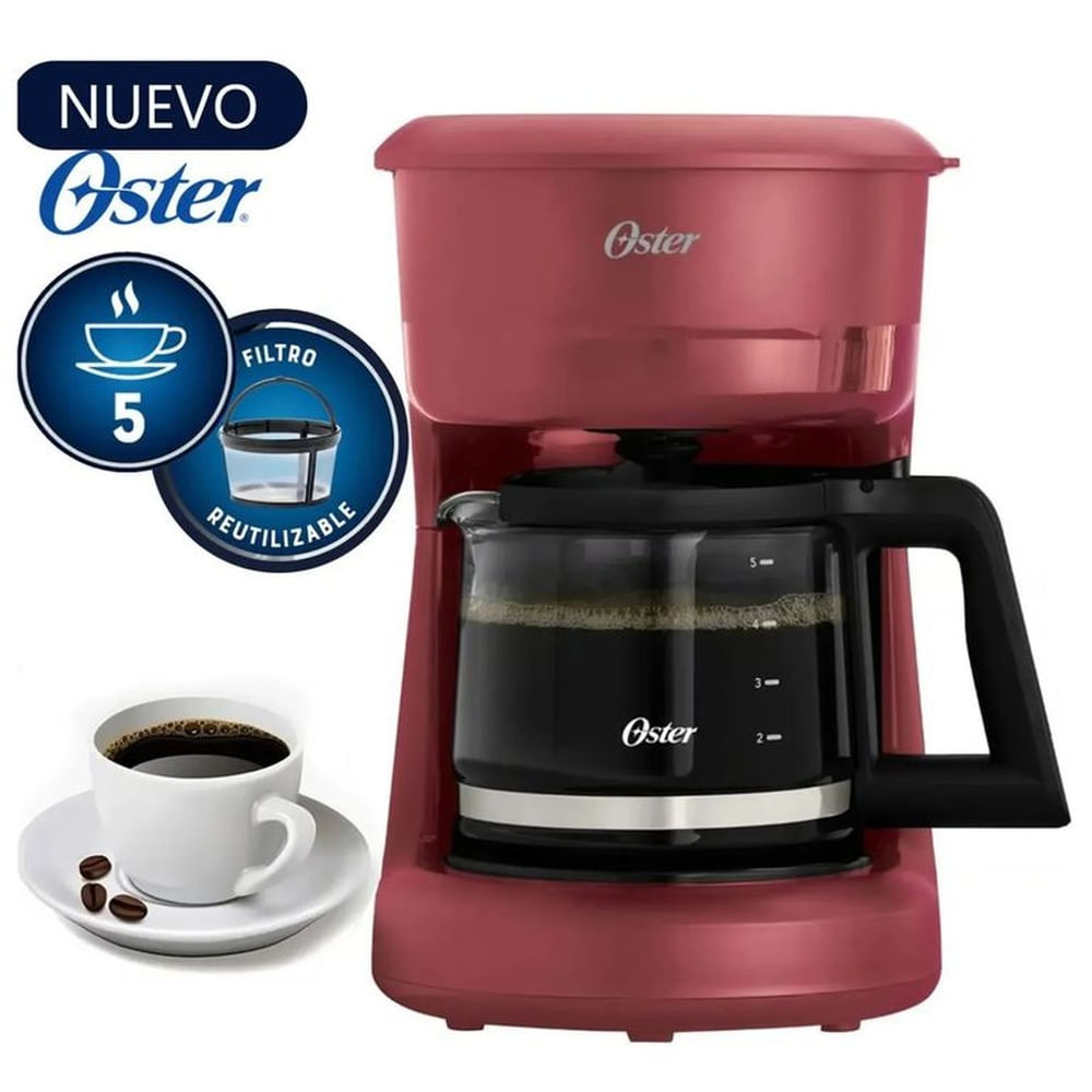Cafetera Oster BVSTDCS51R 5 tazas Negro