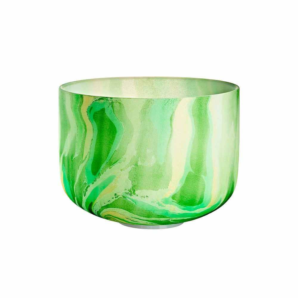 CUENCO DE CUARZO DE MÁRMOL CHAKRA DEL CORAZON MEINL SONIC ENERGY MCSB10F VERDE