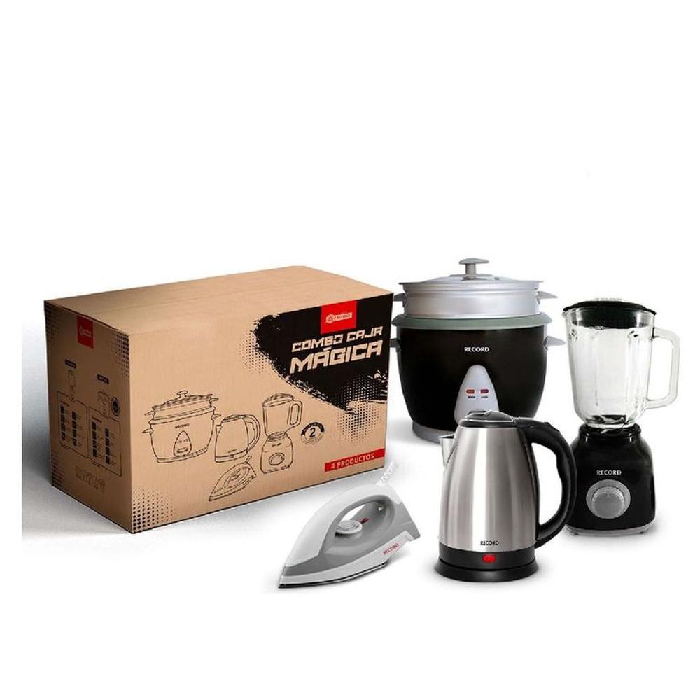 Caja Mágica Licuadora Arrocera Plancha y Hervidor